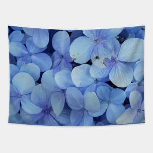 blue leafs flowers plant Tapestry