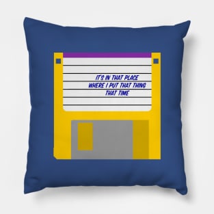 Hackers Garbage File Disk Pillow