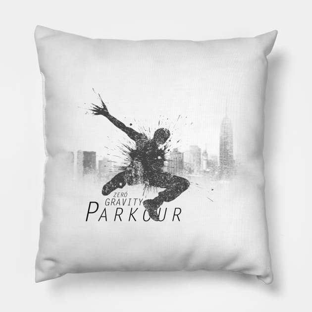 Parkour Splash Pillow by Kelimok