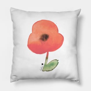 Red Poppy Pillow