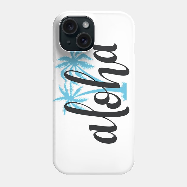 Aloha Palm Trees Phone Case by bluerockproducts