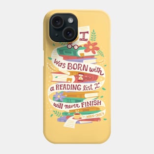 Reading list Phone Case