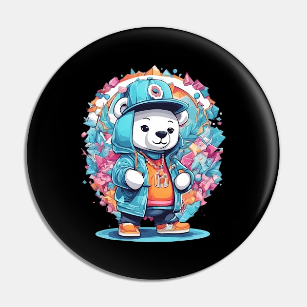 DJ Bear Pin by animegirlnft