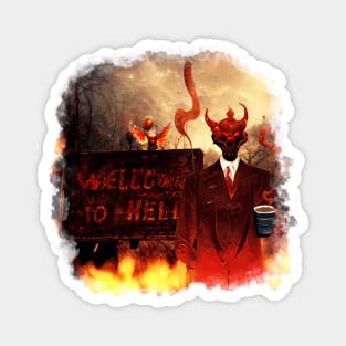 Welcome to hell! Artists welcome. Magnet