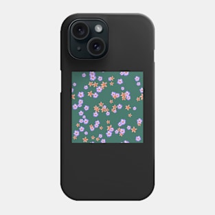 Gentle pattern with pink tropical flowers Phone Case