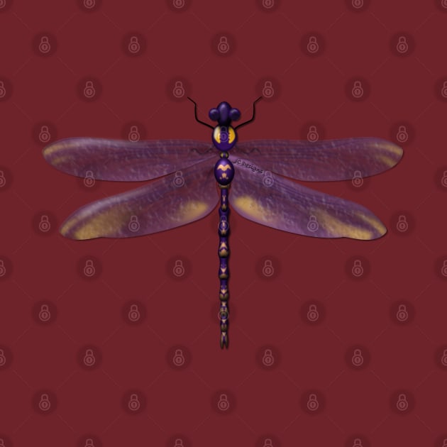 Purple Dragonfly by JAC3D