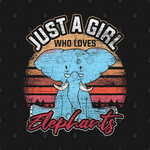 Elephant Girly Safari Animal Wildlife Retro Elephants by ShirtsShirtsndmoreShirts