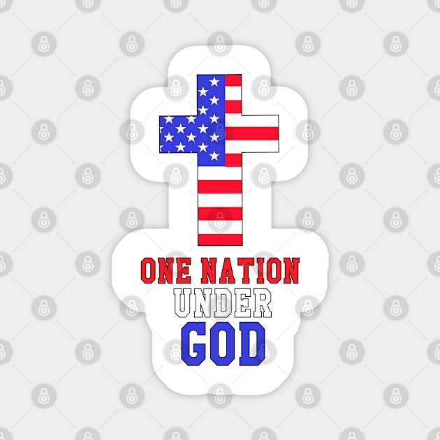 One Nation Under God Magnet by CalledandChosenApparel