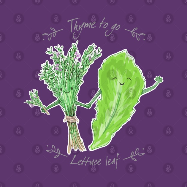 Thyme to Go, Lettuce Leaf by ElephantShoe