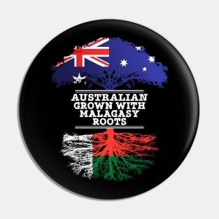 Australian Grown With Malagasy Roots - Gift for Malagasy With Roots From Madagascar Pin