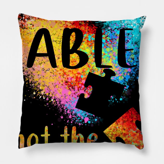 See The Able Not The Label Autism Pillow by ValentinkapngTee