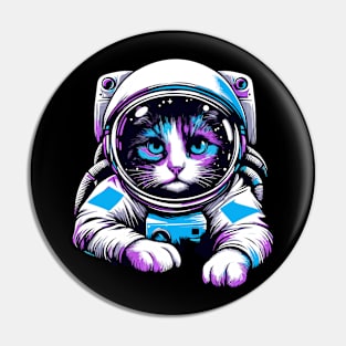 Astronaut cat Pin