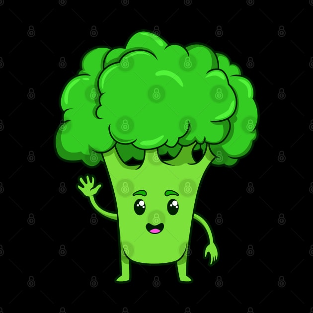 Cartoon Broccoli by Modern Medieval Design