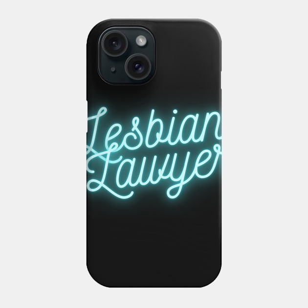 Lesbian Lawyer - Blue Phone Case by Georgia Family Law Project