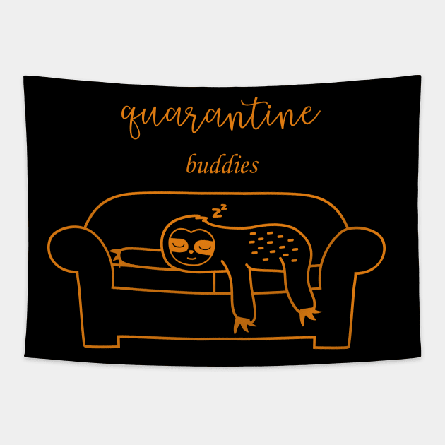 Quarantine Buddies Tapestry by Sabahmd