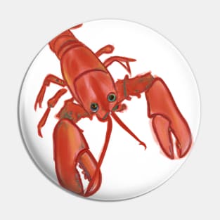 Cute Lobster Drawing Pin