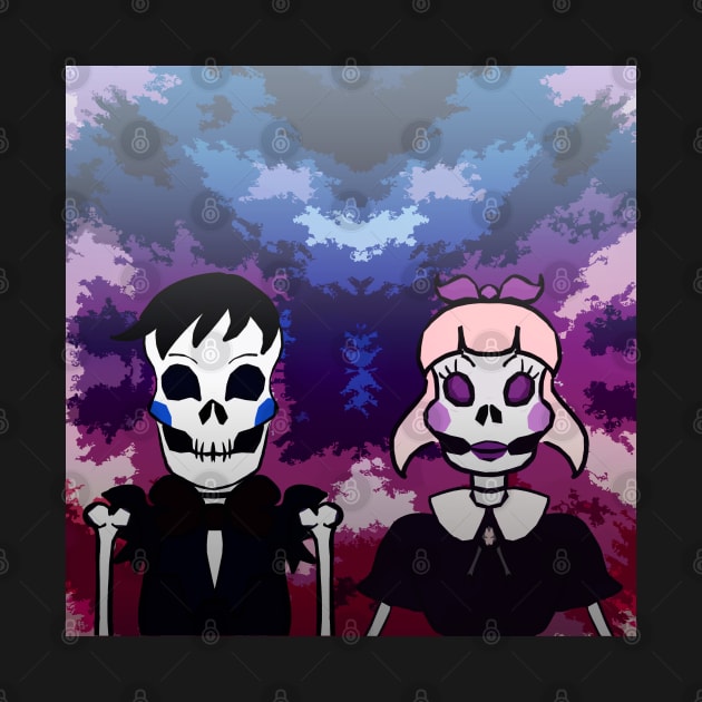 Couple of Skeletons by Oddellie