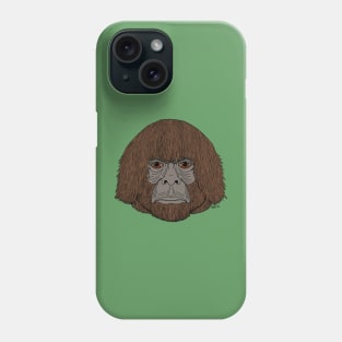 Bigfoot Portrait 2 (Human-Like) Phone Case