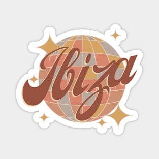 Ibiza disco ball Retro Vintage Style Magnet