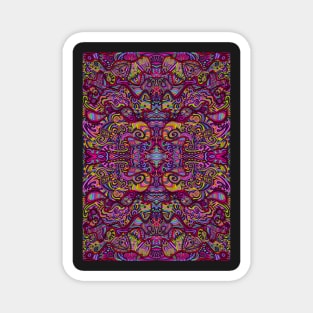 Psychedelic Abstract colourful work 129 Magnet