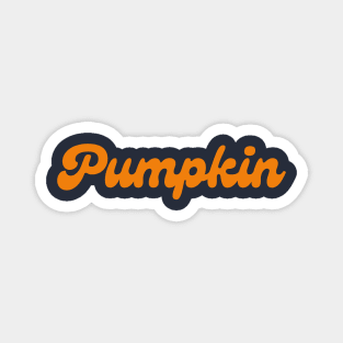 Pumpkin Retro Orange Magnet