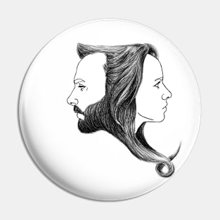 Adam and Eve Pin