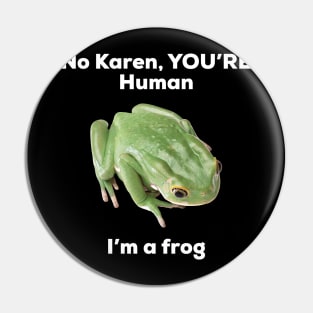 Goblincore Frog Shirt Pin