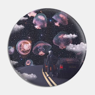 Cosmic Jellyfish Highway Pin