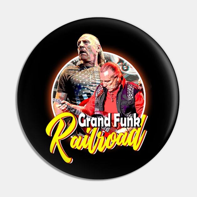 Heartbreaker Rock Grand Funk Fanatic Rock 'n' Roll Design Pin by Super Face