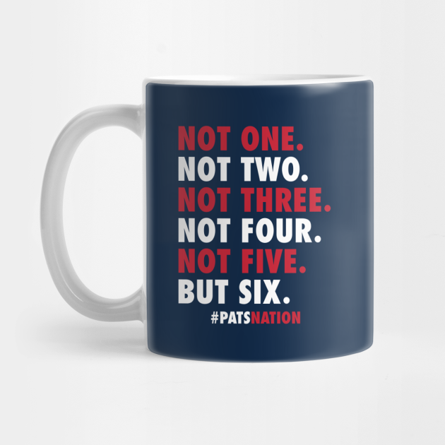 New England Patriots 6 Time Champions New England Patriots Mug Teepublic