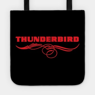 Thunderbird Emblem withSwoops Pinstripes Tote