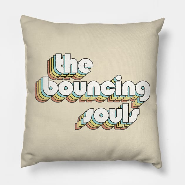 vintage color The Bouncing souls Pillow by Wizz Ventura