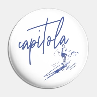 Capitola California Surfer Pin