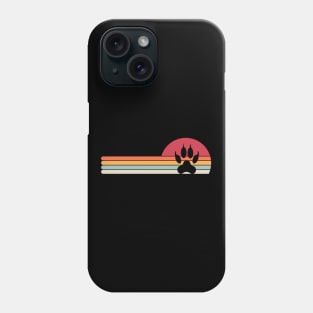 Retro wolf paw Phone Case