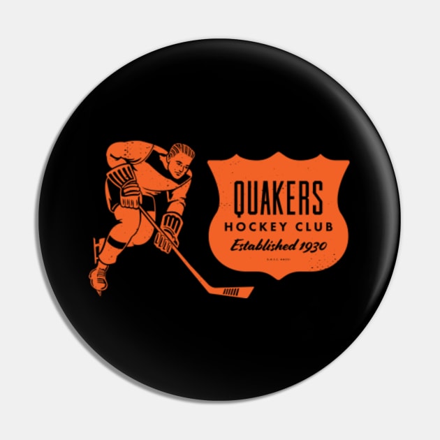 Vintage Hockey - Philadelphia Quakers (Orange Quakers Wordmark)