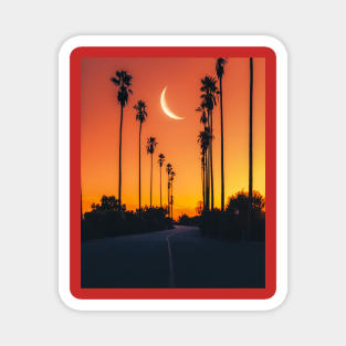 Sunset Moon Magnet