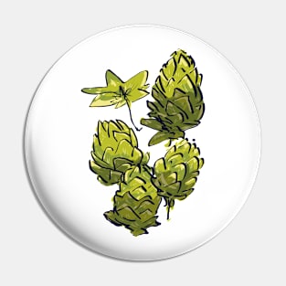 green hop Pin