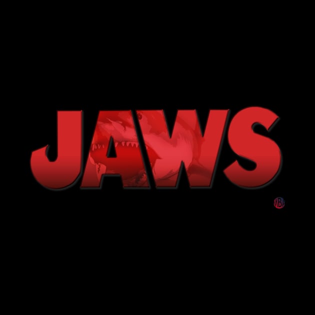 Jaws Logo Tee by MonkeyBubble