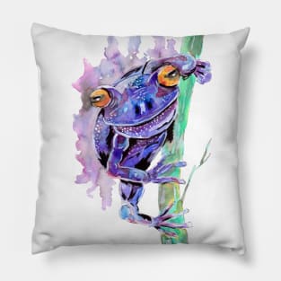 Purple Frog Pillow