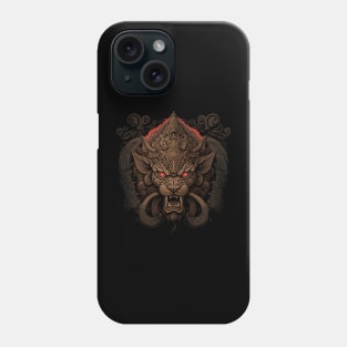 Lion decorated with Javanese ornaments Phone Case