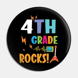 4th Grade Rocks Teachers Students Happy First Day Of School Pin