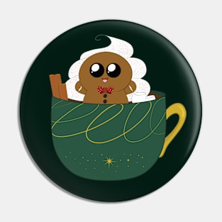 Gingerbread Man Hot Chocolate Pin