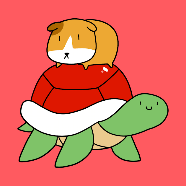 Red Shelled Turtle and Guinea Pig by saradaboru