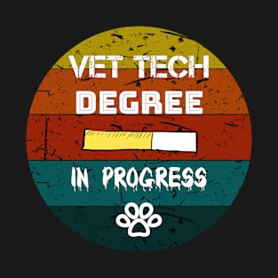 Vet Tech Student Vintage Rero T-Shirt