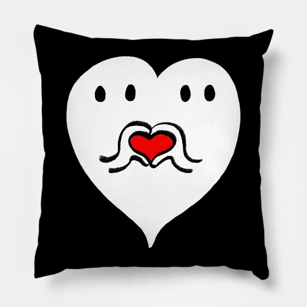 I Love Boo - Solid Pillow by Dirtbath