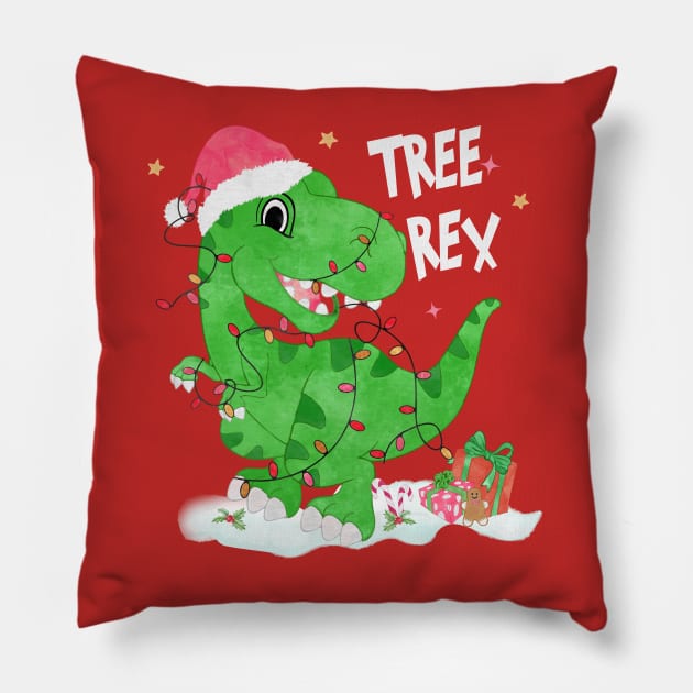 Tree Rex Pillow by Etopix