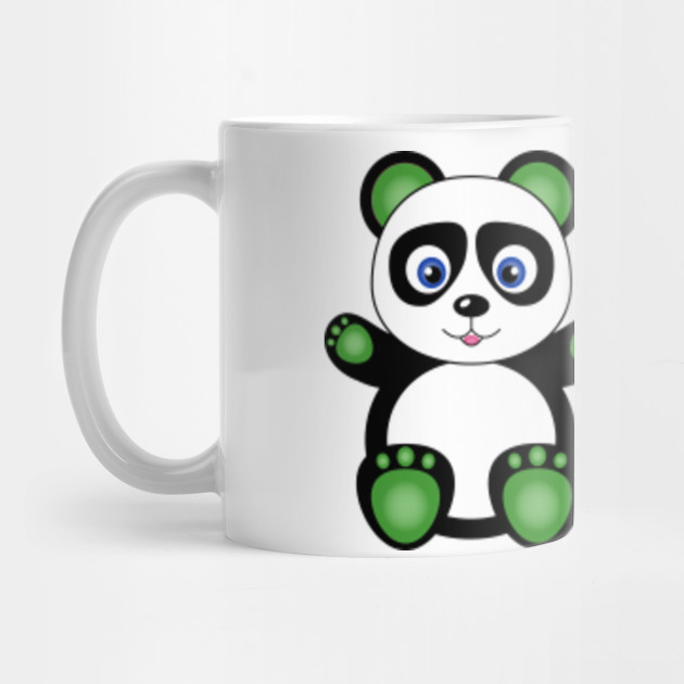 Panda Couple Pink And Green Design Pattern Panda Mug Teepublic