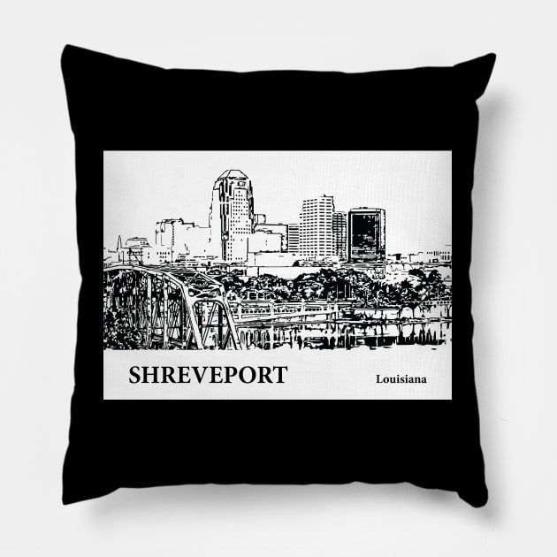 Shreveport - Louisiana Pillow by Lakeric