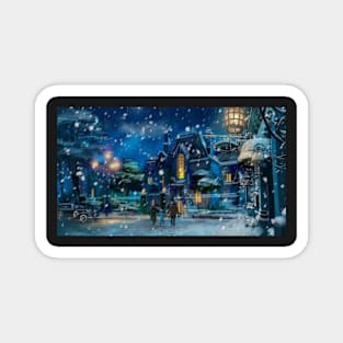 One snowy night Magnet