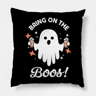 Bring On The Boos! - Funny Halloween Ghost Drinking Pillow